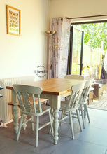 Load image into Gallery viewer, 5ft Farmhouse Dining Table, 4 chairs & Bench - Saravi Furniture