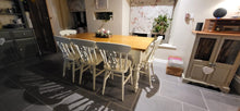 Load image into Gallery viewer, 7ft Handmade Farmhouse Dining Table with 8 Chairs - Rustic &amp; Bespoke
