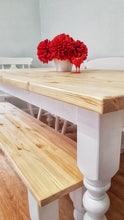 Load image into Gallery viewer, Rustic Farmhouse Bench - Bespoke - Handmade - Saravi Furniture
