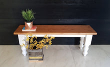 Load image into Gallery viewer, Rustic Farmhouse Bench - Bespoke - Handmade
